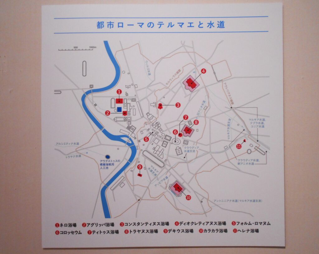 20230915山梨県立美術館　テルマエ展 カラカラ浴場を建設したカラカラ帝胸像　大理石