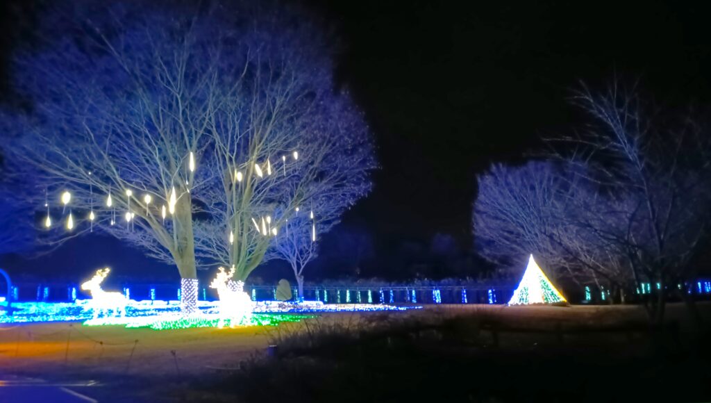 ハイジの村　クリスマスイルミネーション　山梨県　北杜市