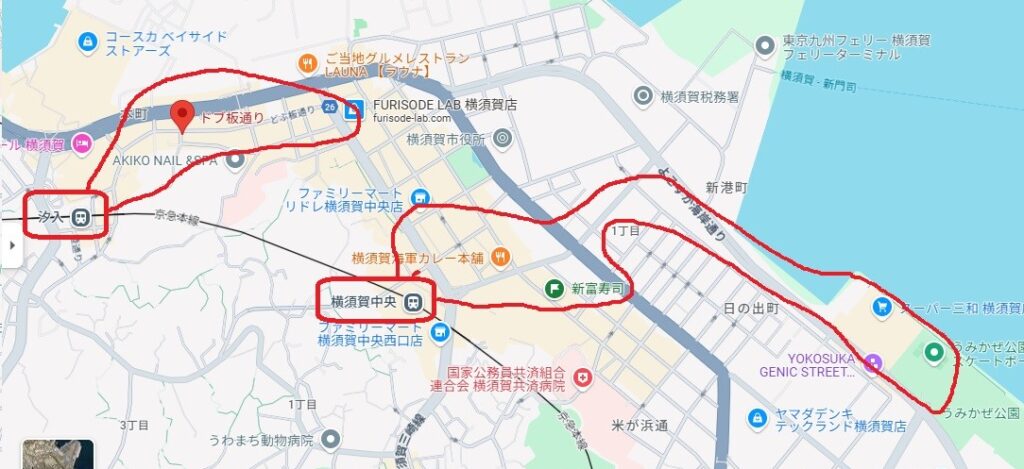 横須賀中央駅周辺