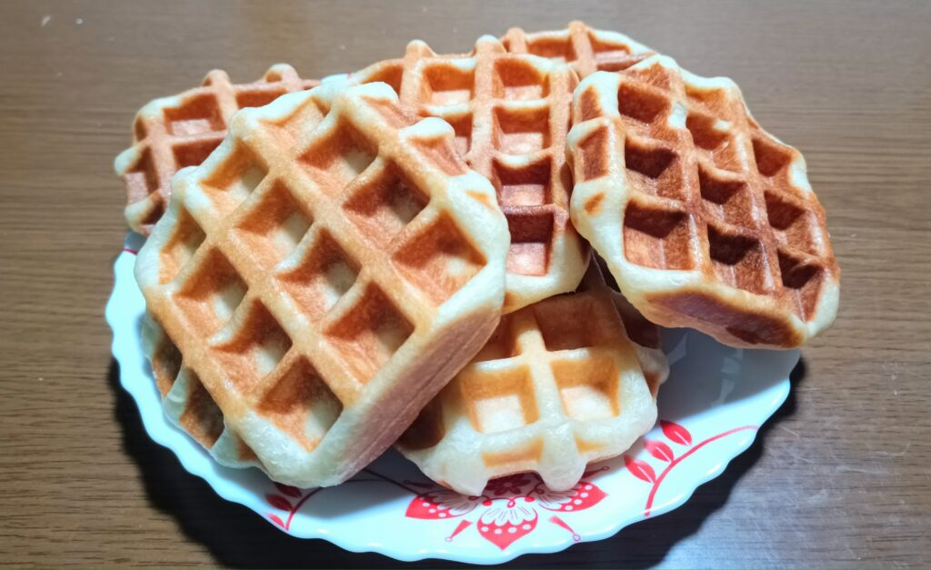 手作りワッフル アメリカン ベルギー ブリュッセル風 リエージュ風