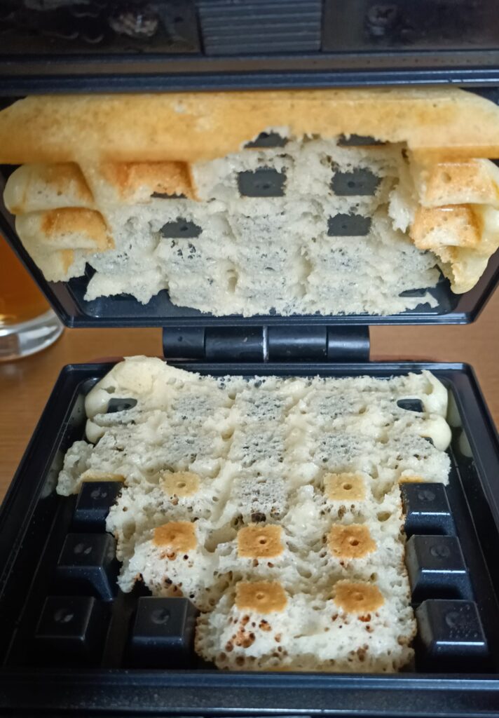ベルギーワッフル ブリュッセル風 メレンゲとイースト菌で作る生地