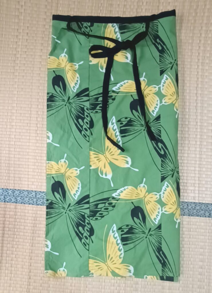 着なくなった浴衣 二部式 作務衣 巻きスカートにリメイク カスタム