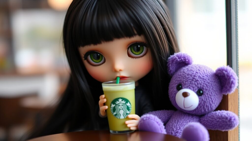 スターバックスで抹茶ラテを飲む管理人 胃腸が悪くなってきている