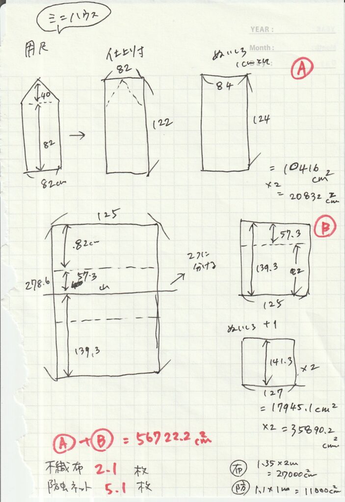 ミニビニールハウス 第二弾 100均 ワイヤーネット