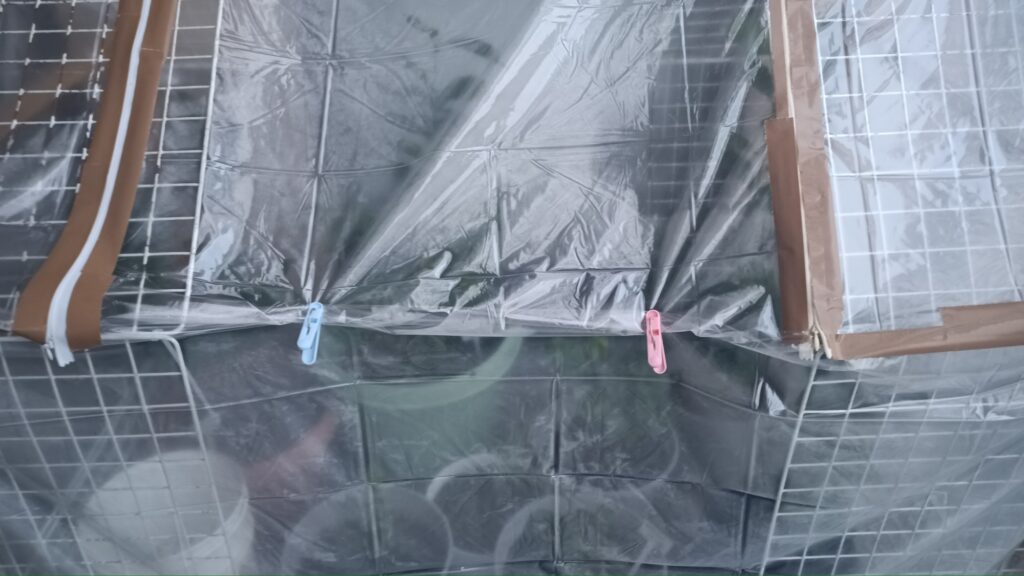 ミニビニールハウス 第二弾 100均 ワイヤーネット