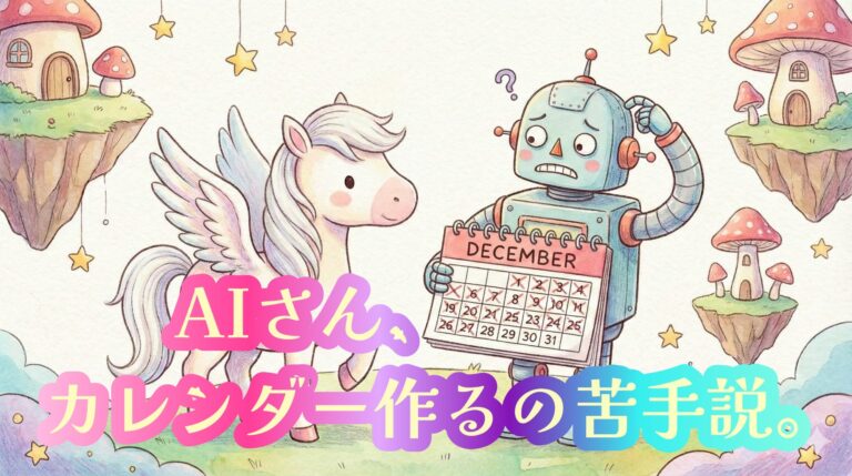 【AI画像生成】2026年カレンダーを作ってみた結果｜失敗例と成功例