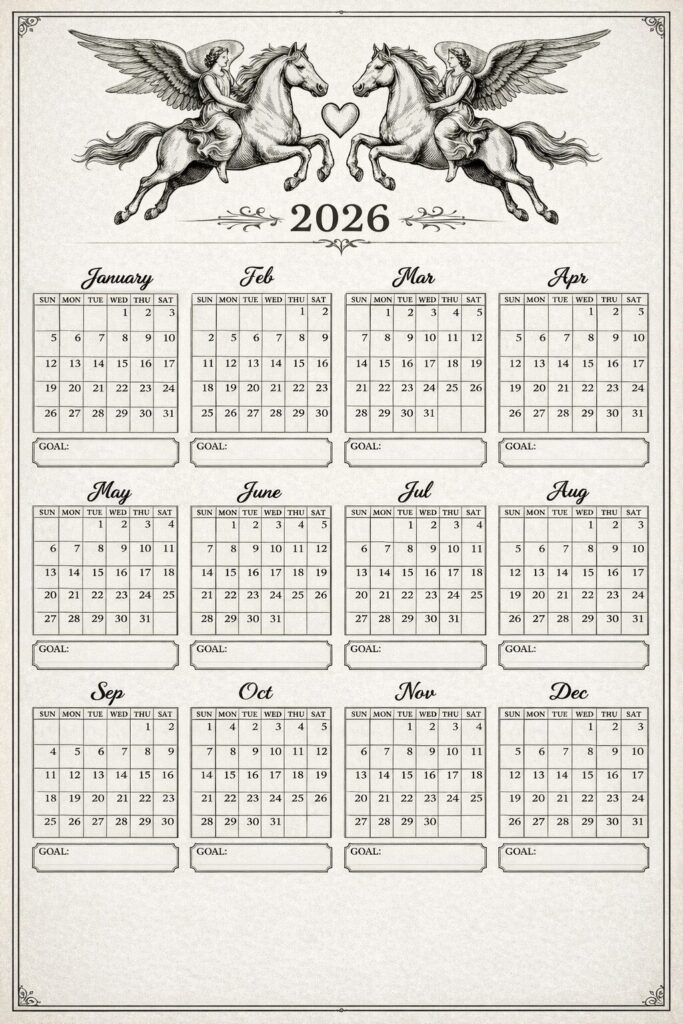 【AI画像生成】2026年カレンダーを作ってみた結果｜失敗例と成功例