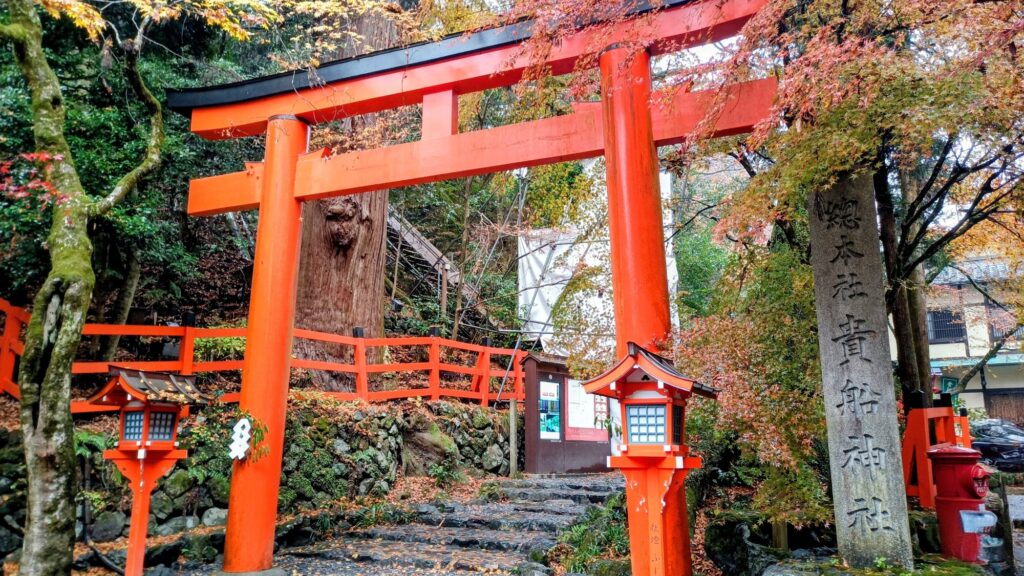 京都  貴船神社 鳥居