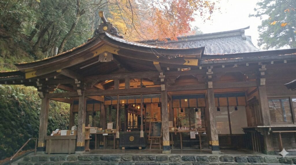 京都 貴船神社 本社 AI加工により観光客は写っていない