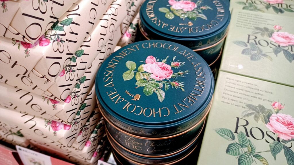 2026年 メリーチョコ 薔薇の缶 ルドゥーテ