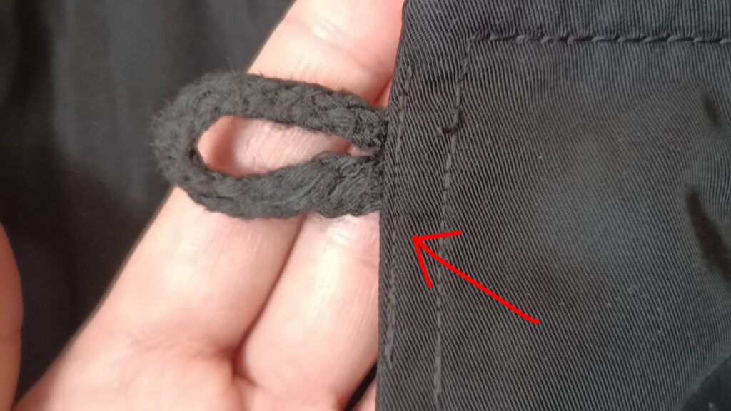 N－2Bジャケット ボタンループ お直し ダイソー