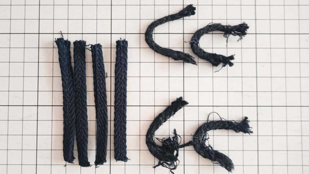 綾テープ 三つ折りミシン ボタンループ ダイソー