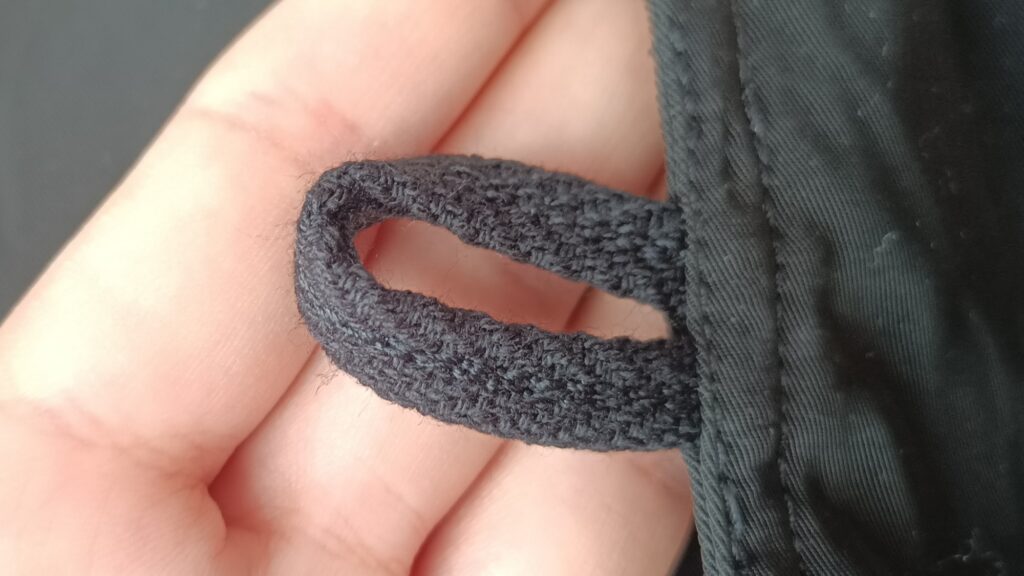 N－2Bジャケット ボタンループ お直し ダイソー