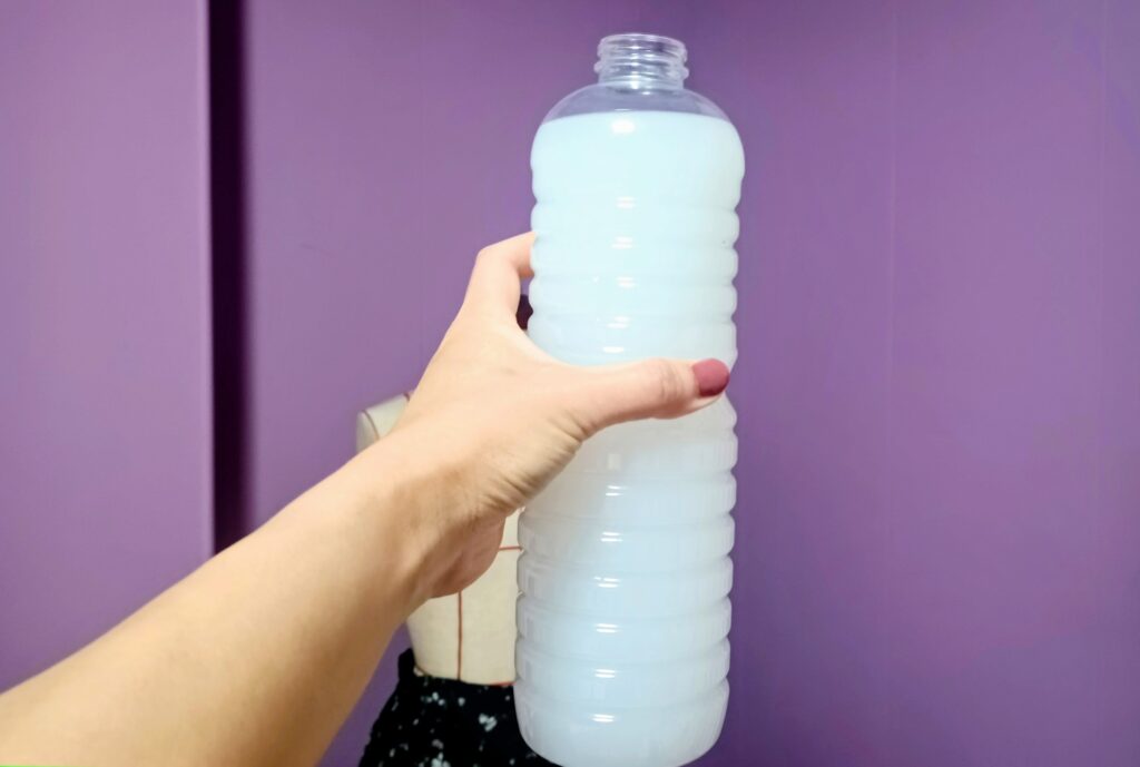 防災ライト ペットボトルと牛乳でランタン作り