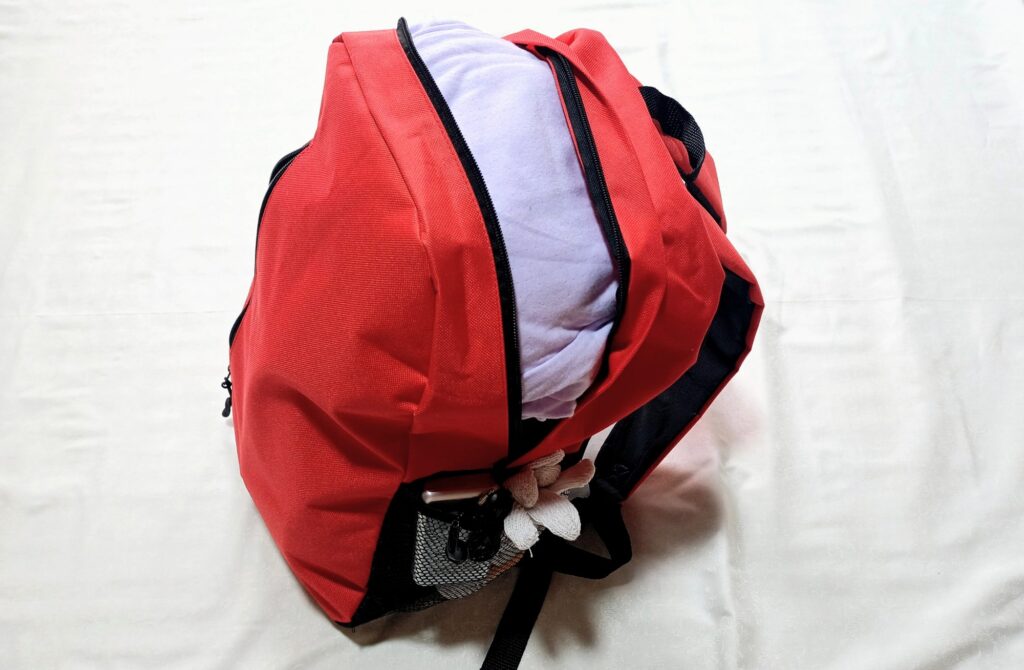 防災バッグ つめてみた
