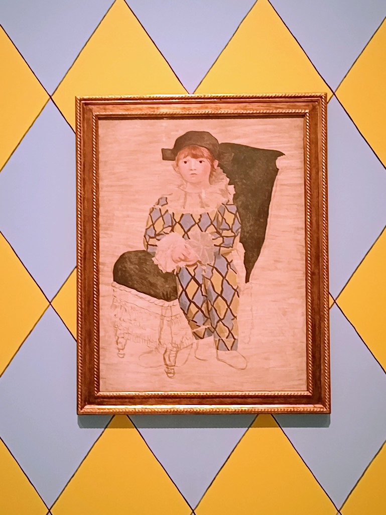 ピカソ展　アルルカンに扮したパウロ